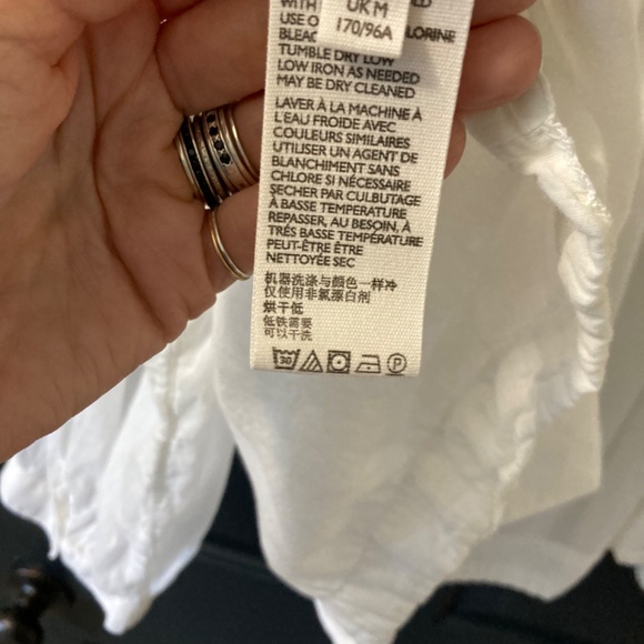 We The Free smocked sheer button up blouse - Picture 5 of 11